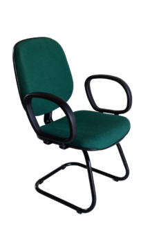 Poltrona Diretor fixa em "S" com braços corsa